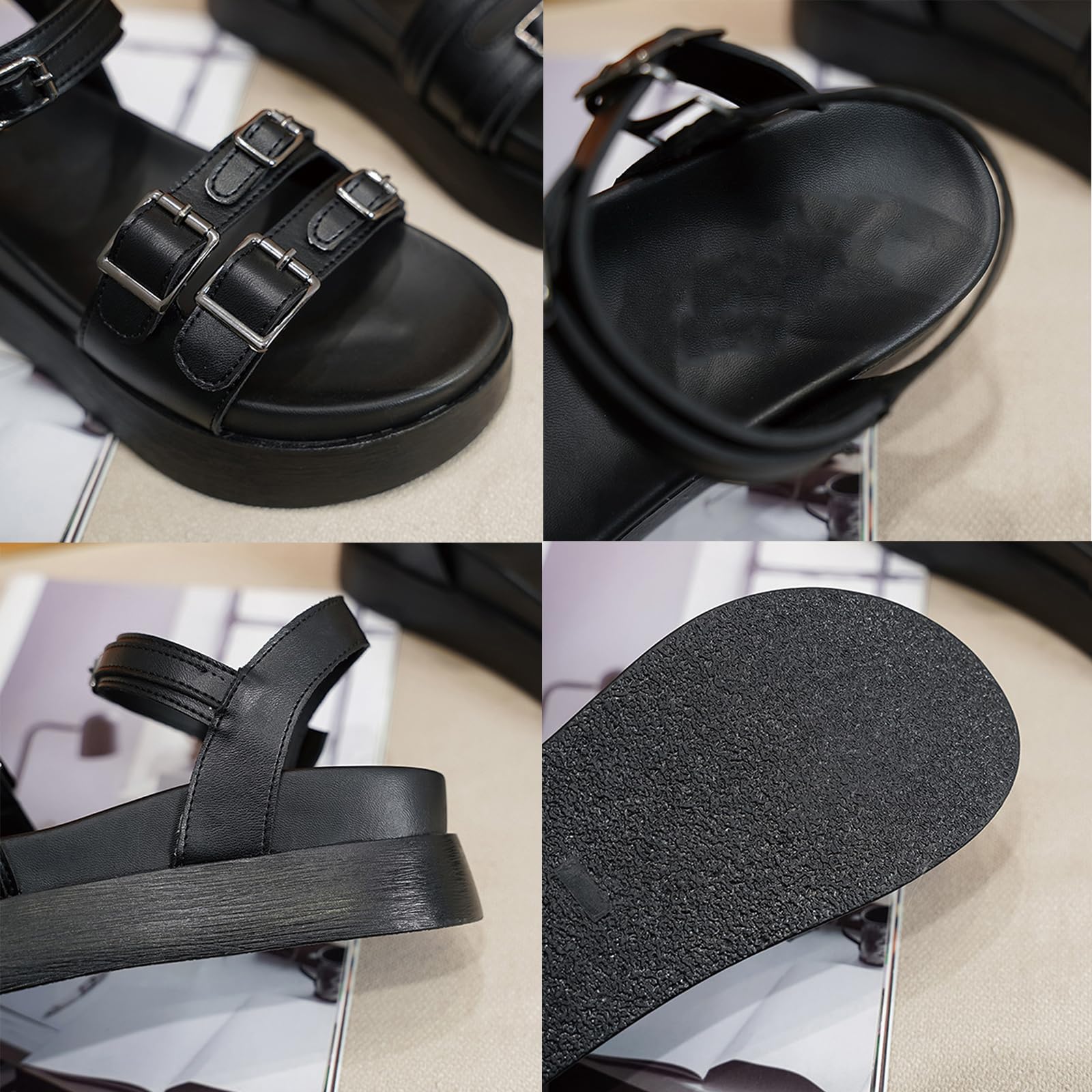 Amazon.com: ZFBBD Women's Cloud Sandals - Chunky Platform